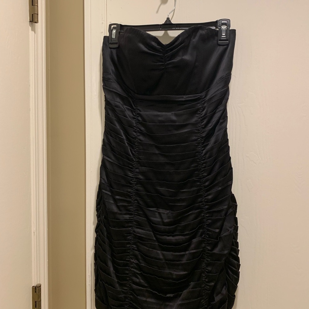 Express Black Strapless Dress